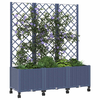 Pflanzkübel Mit Spalier Und Rädern 120 X 40 X 146 Cm
