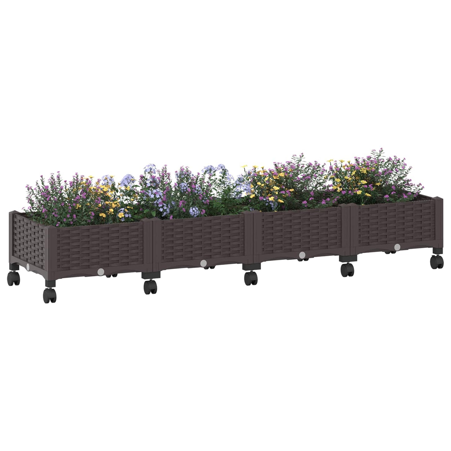 Gartenpflanzer 160 X 40 X 29 Cm Pp Braun
