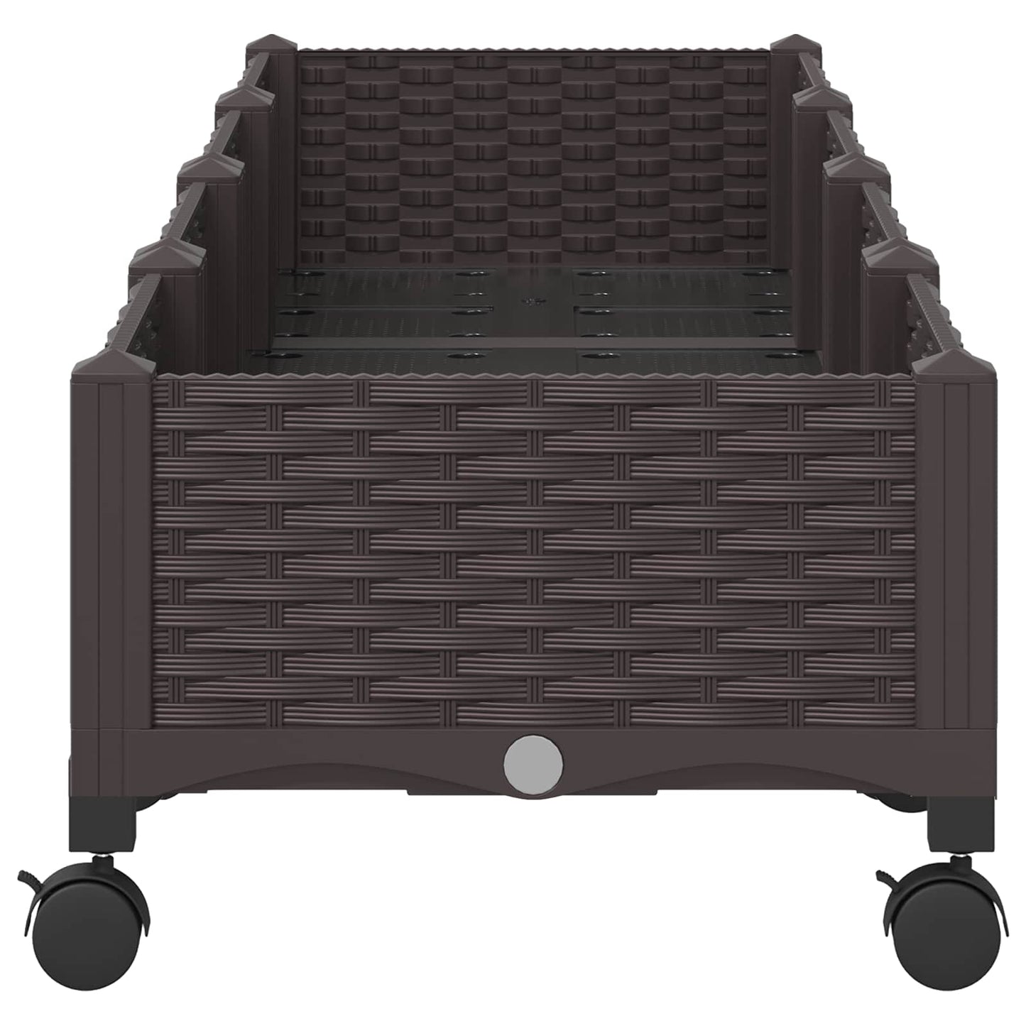 Gartenpflanzer 160 X 40 X 29 Cm Pp Braun