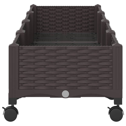 Gartenpflanzer 160 X 40 X 29 Cm Pp Braun
