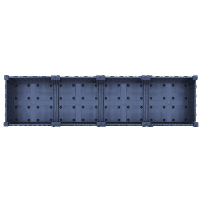 Gartenpflanzer 160 X 40 X 33 Cm Pp Blaugrau