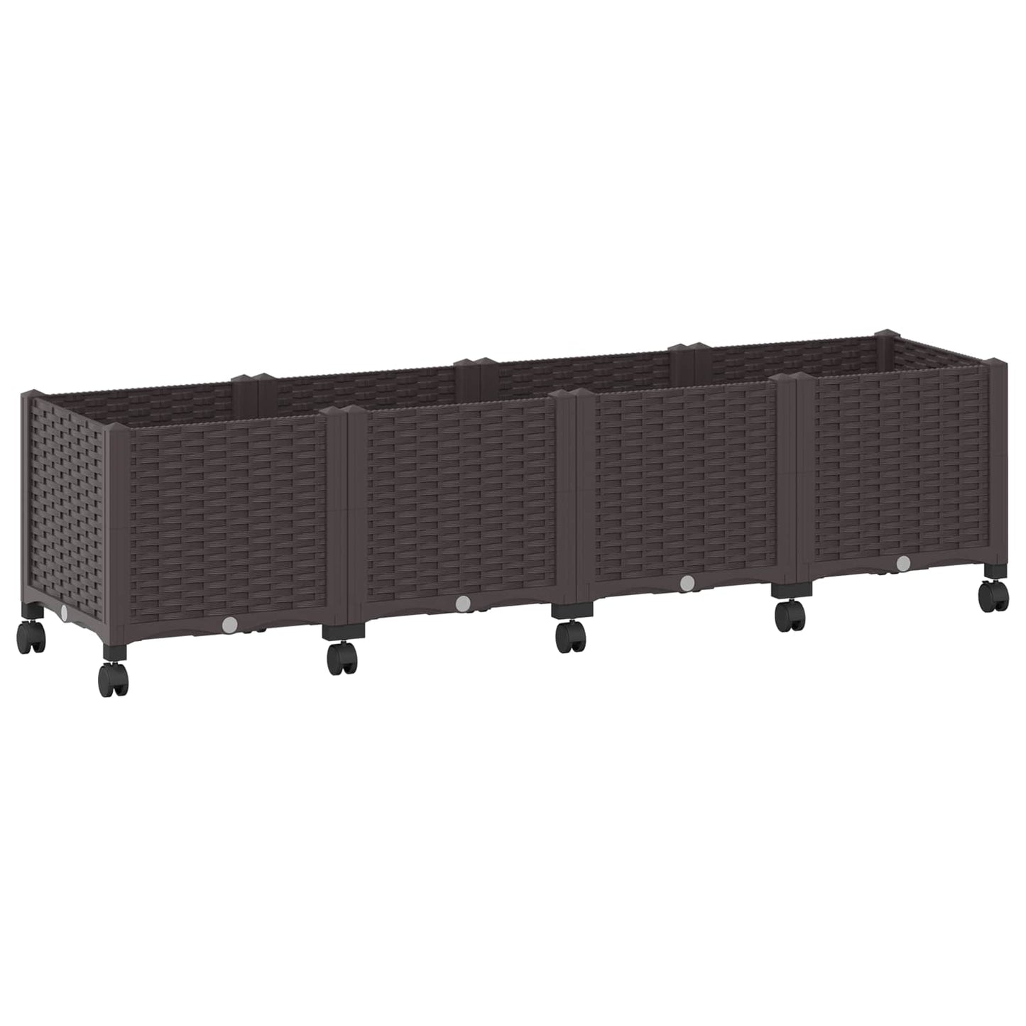 Gartenpflanzer 160 X 40 X 44 Cm Pp Braun