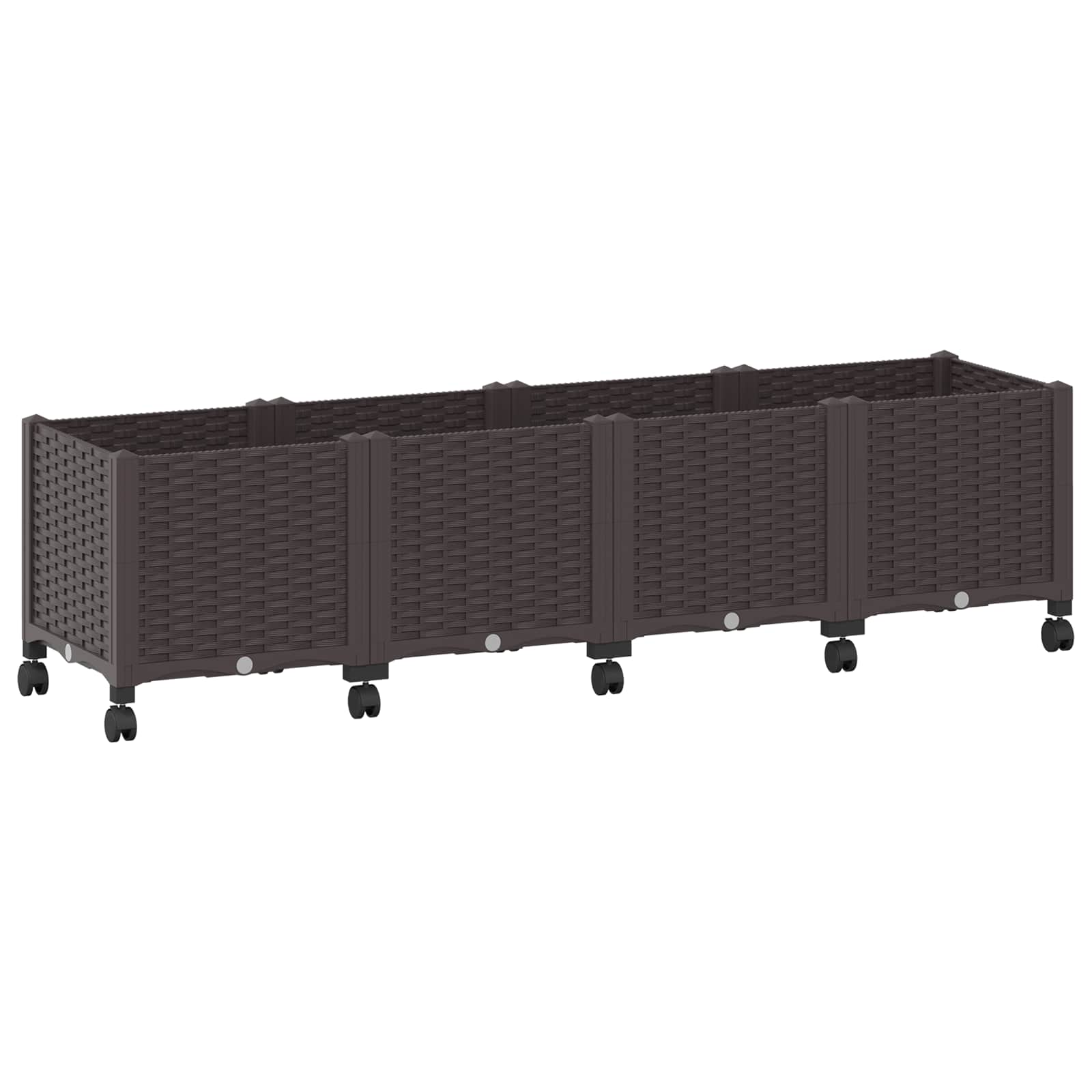 Gartenpflanzer 160 X 40 X 44 Cm Pp Braun