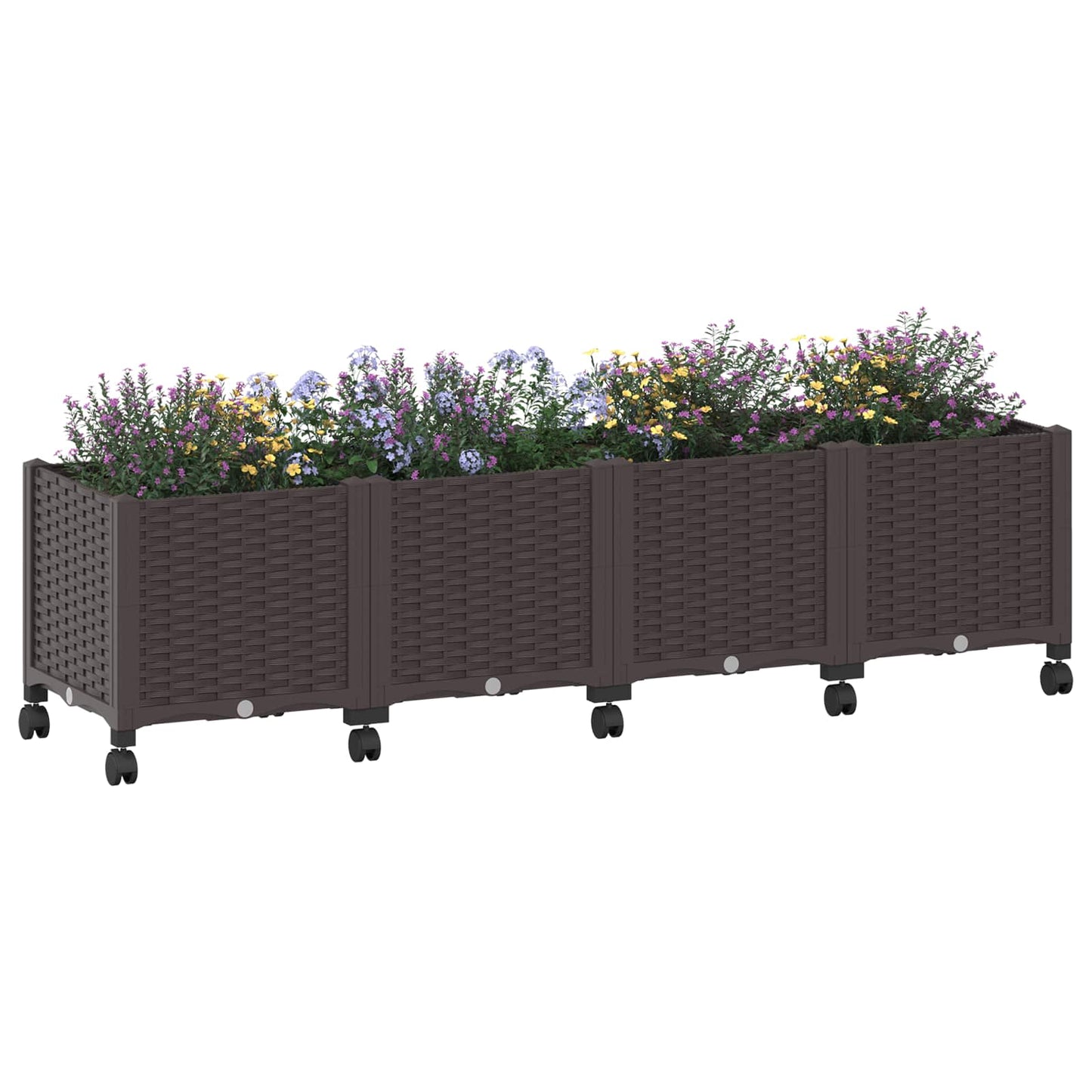 Gartenpflanzer 160 X 40 X 44 Cm Pp Braun