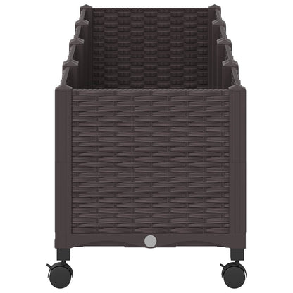 Gartenpflanzer 160 X 40 X 44 Cm Pp Braun