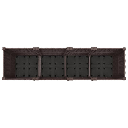 Gartenpflanzer 160 X 40 X 44 Cm Pp Braun