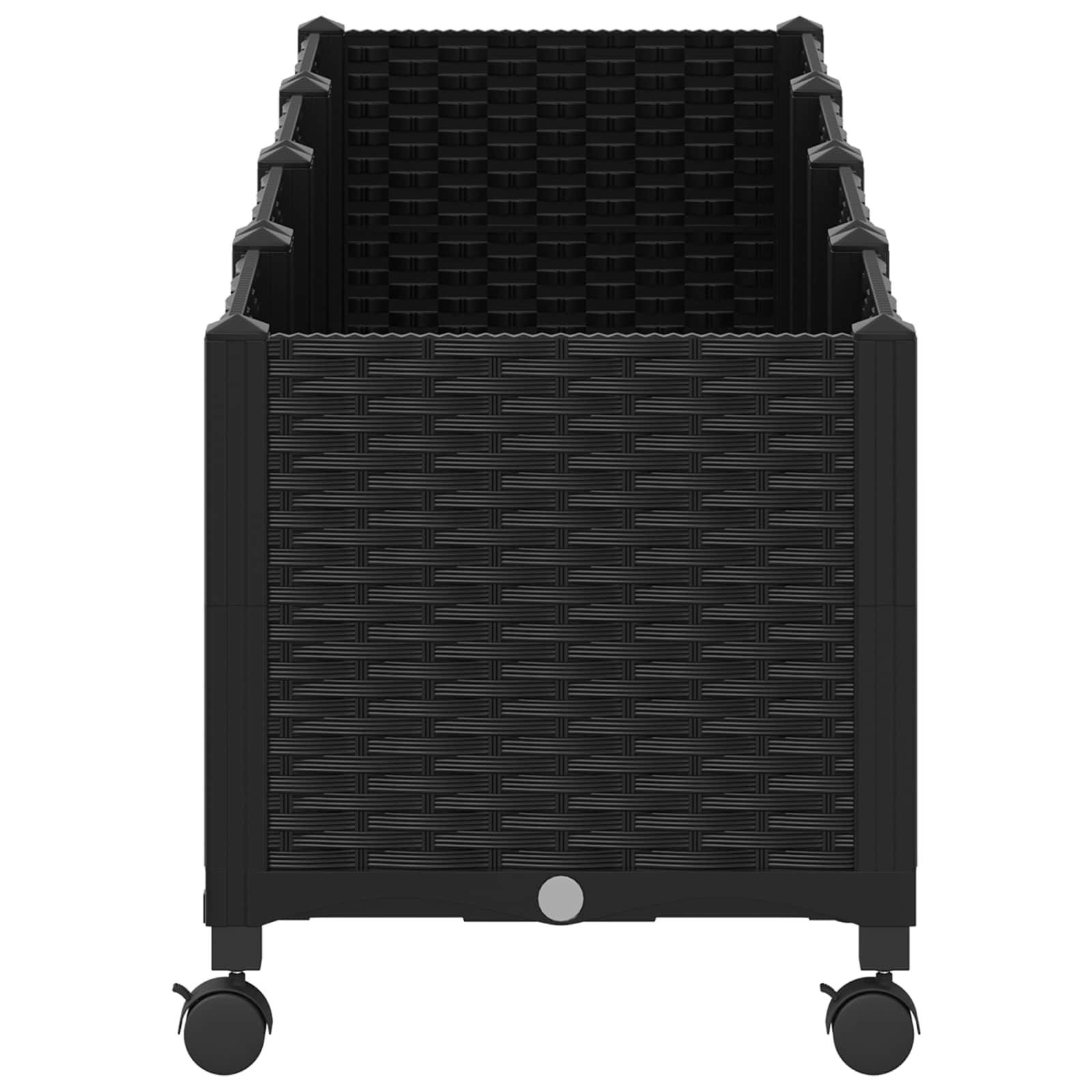 Gartenpflanzer 160 X 40 X 44 Cm Pp Schwarz