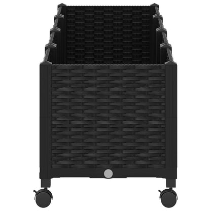 Gartenpflanzer 160 X 40 X 44 Cm Pp Schwarz