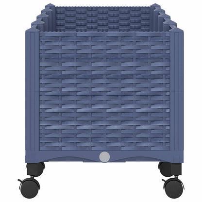 Gartenpflanzer 160 X 40 X 48 Cm Pp Blaugrau