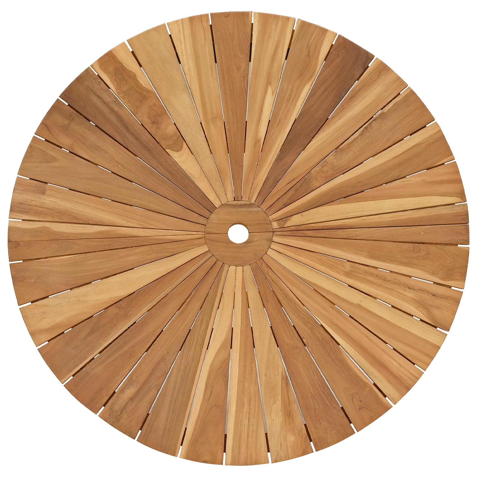 Klappbarer Gartentisch Natur Teak-Massivholz