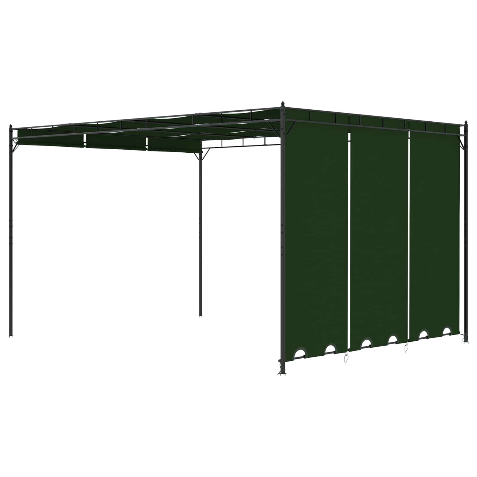 Pavillon 4 X 3 X 2,3 M Polyester Und Stahl