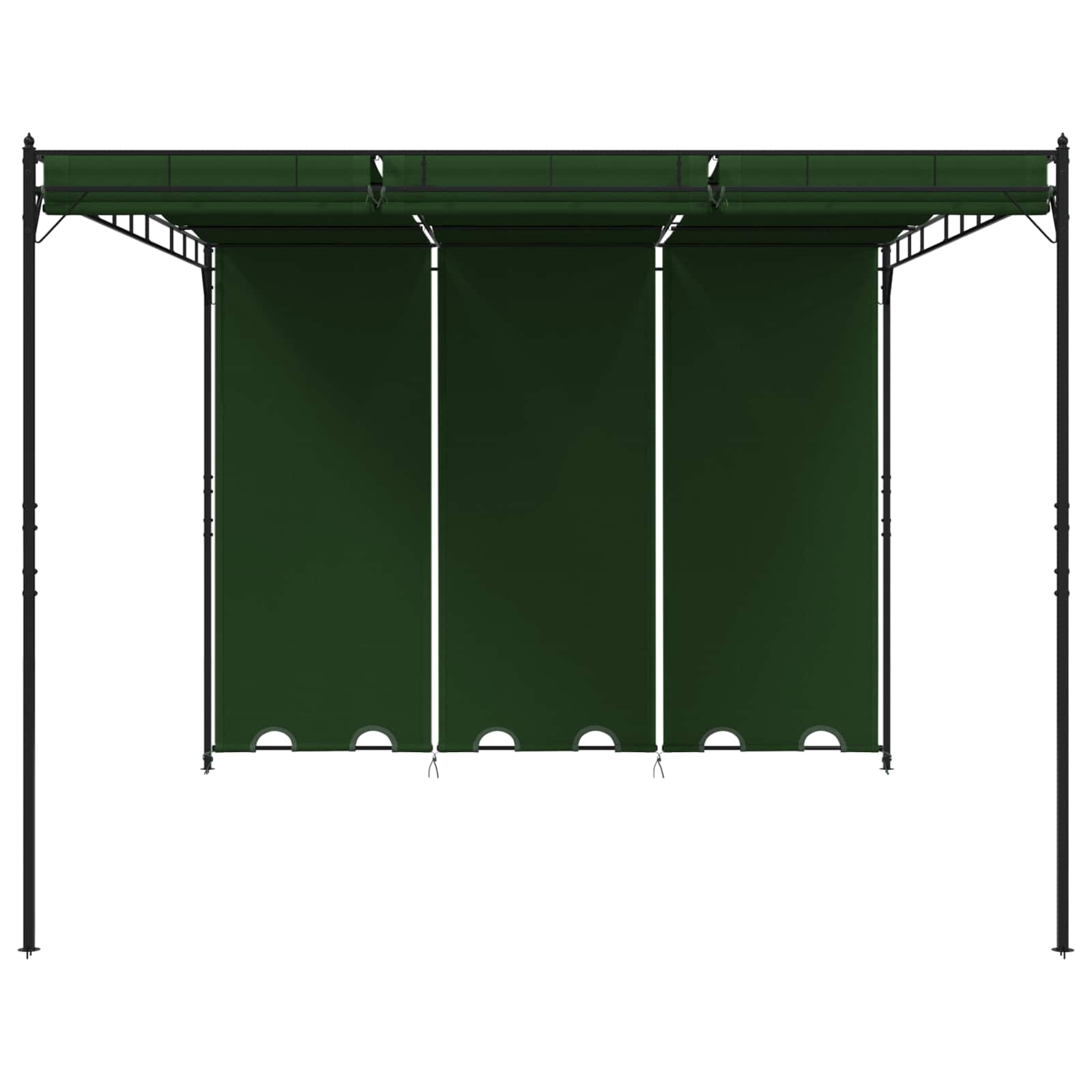 Pavillon 4 X 3 X 2,3 M Polyester Und Stahl