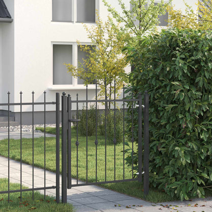 Zauntor Horst Metall Schwarz Abschließbar