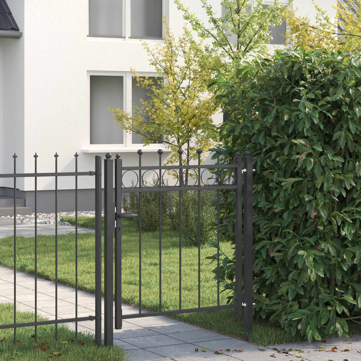 Zauntor Horst Metall Schwarz Abschließbar