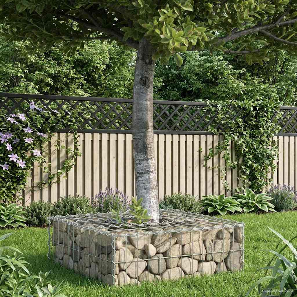 Gabionen Hochbeet Silber