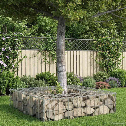Gabionen Hochbeet Silber