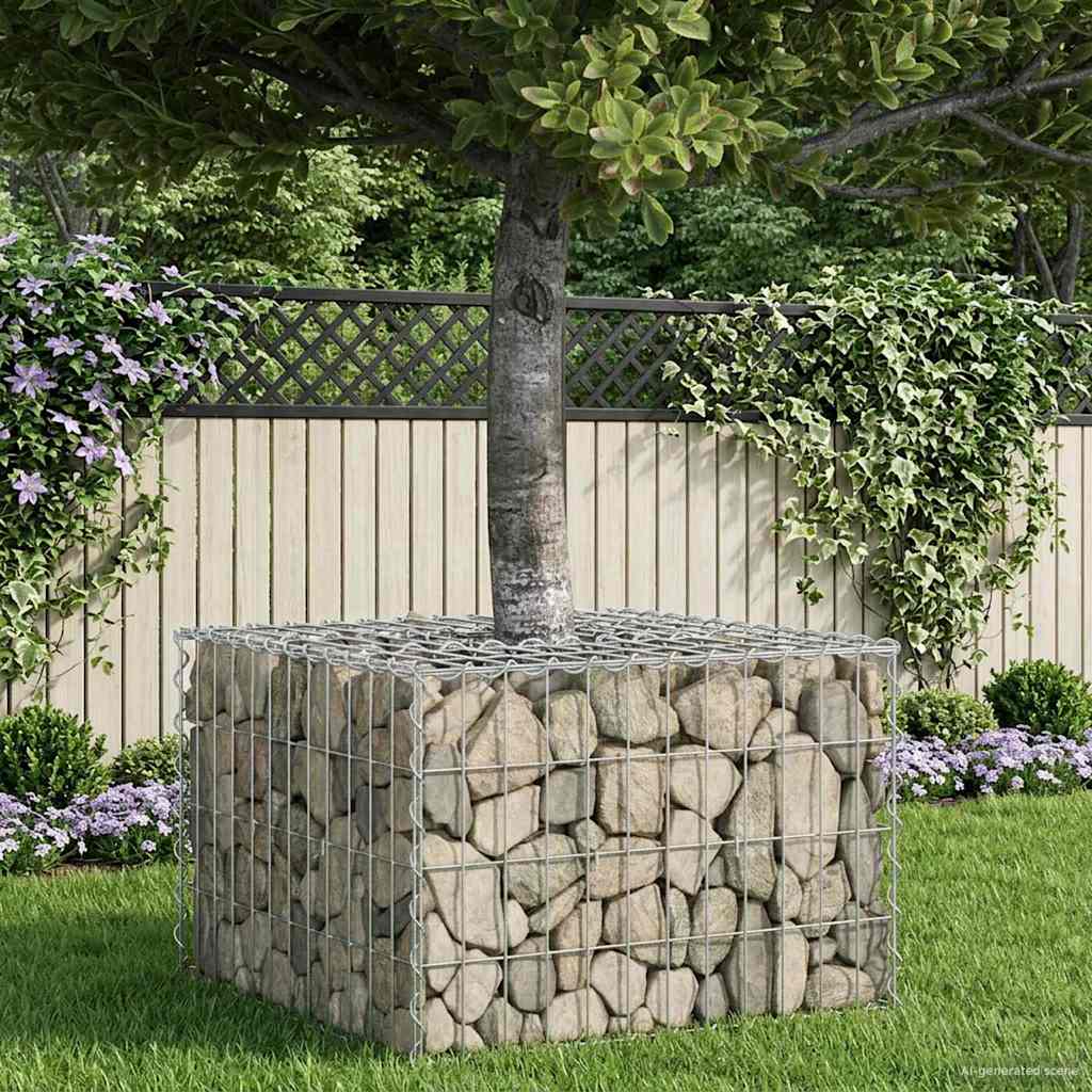 Gabionen Hochbeet Silber