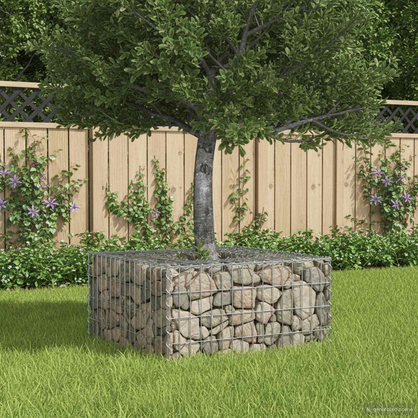 Gabionen Hochbeet Silber