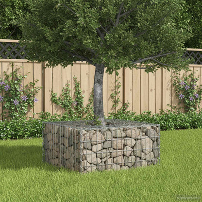 Gabionen Hochbeet Silber