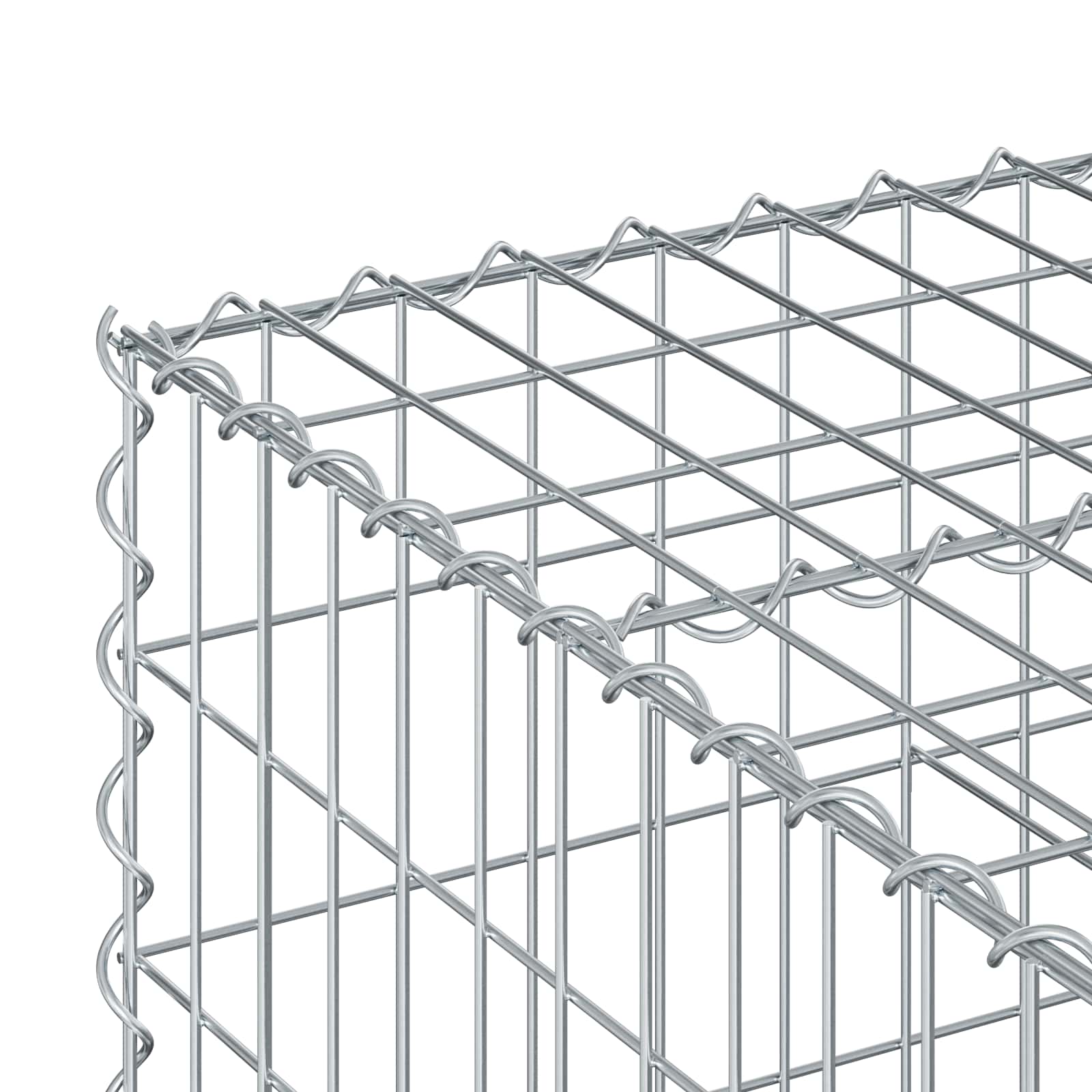 Gabionen Hochbeet Silber