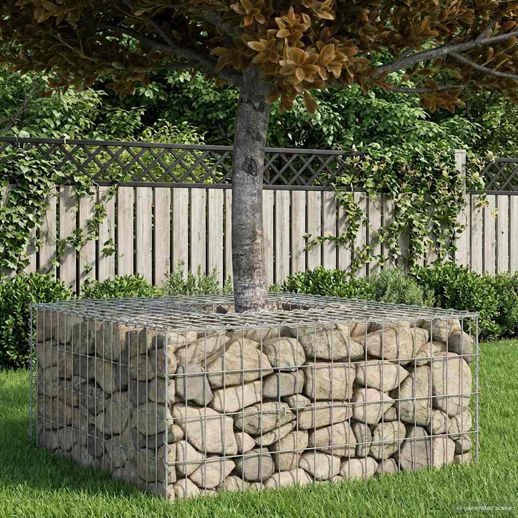 Gabionen Hochbeet Silber