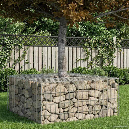Gabionen Hochbeet Silber