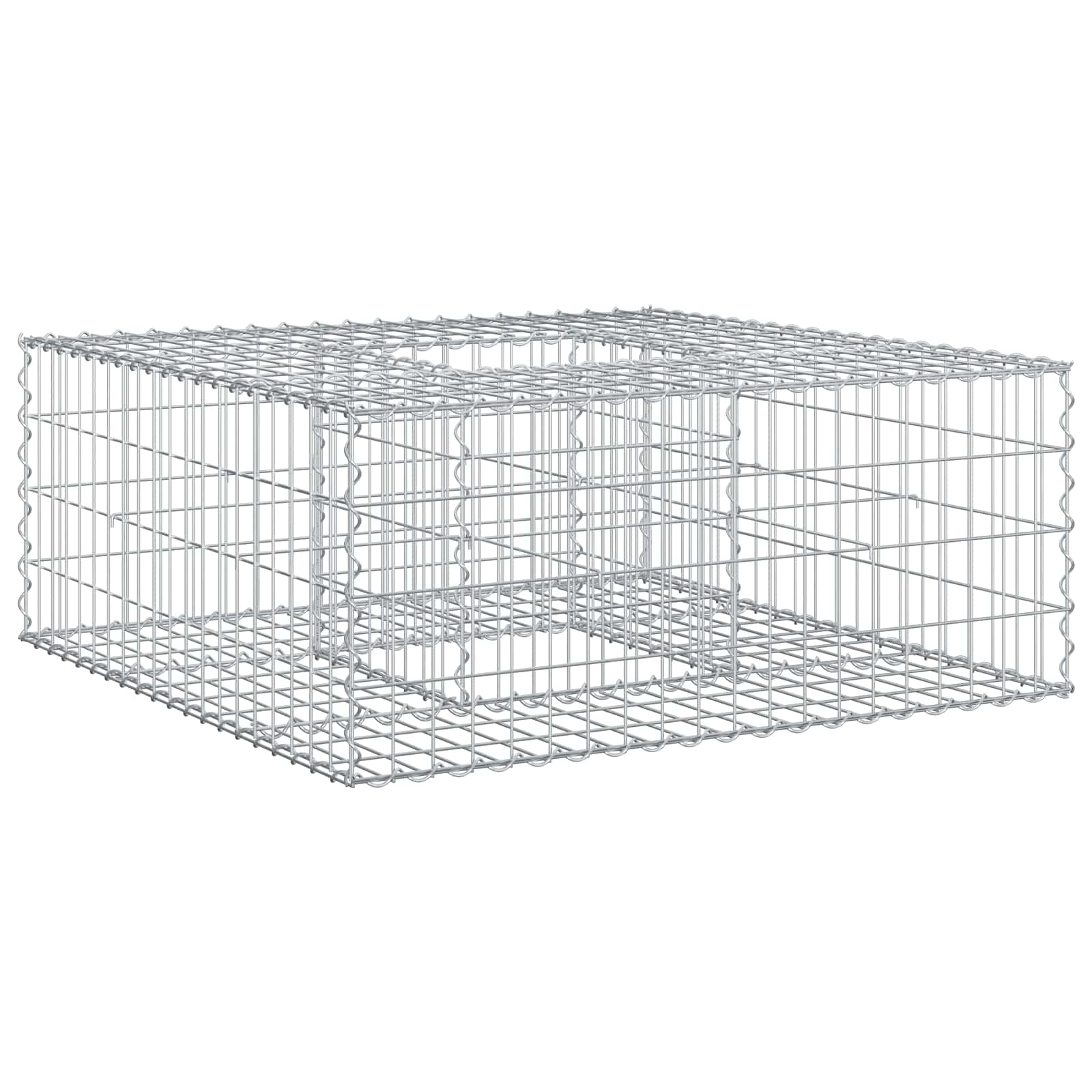 Gabionen Hochbeet Silber