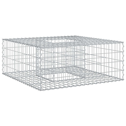 Gabionen Hochbeet Silber