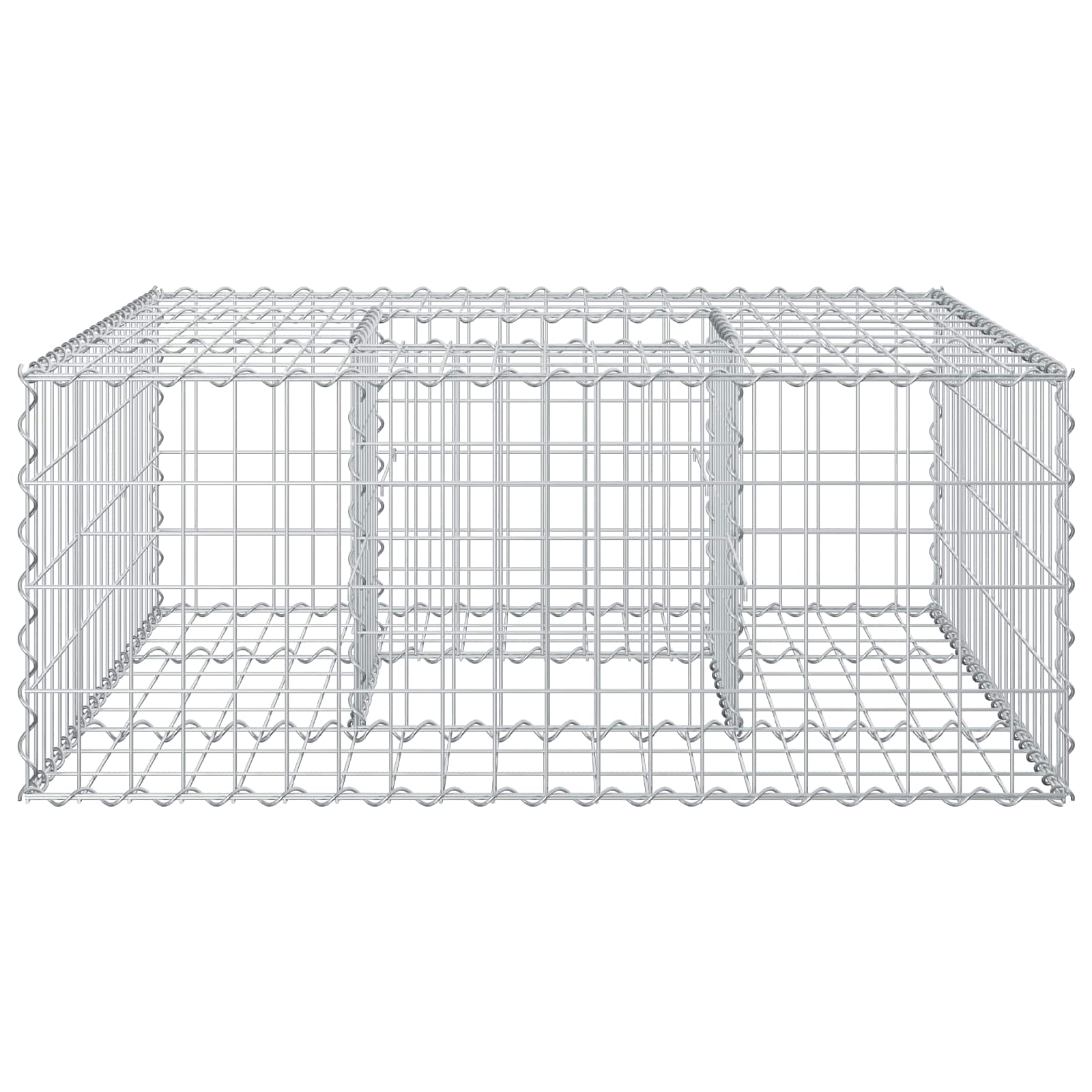 Gabionen Hochbeet Silber