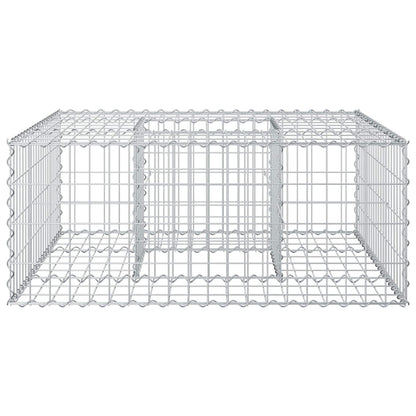 Gabionen Hochbeet Silber