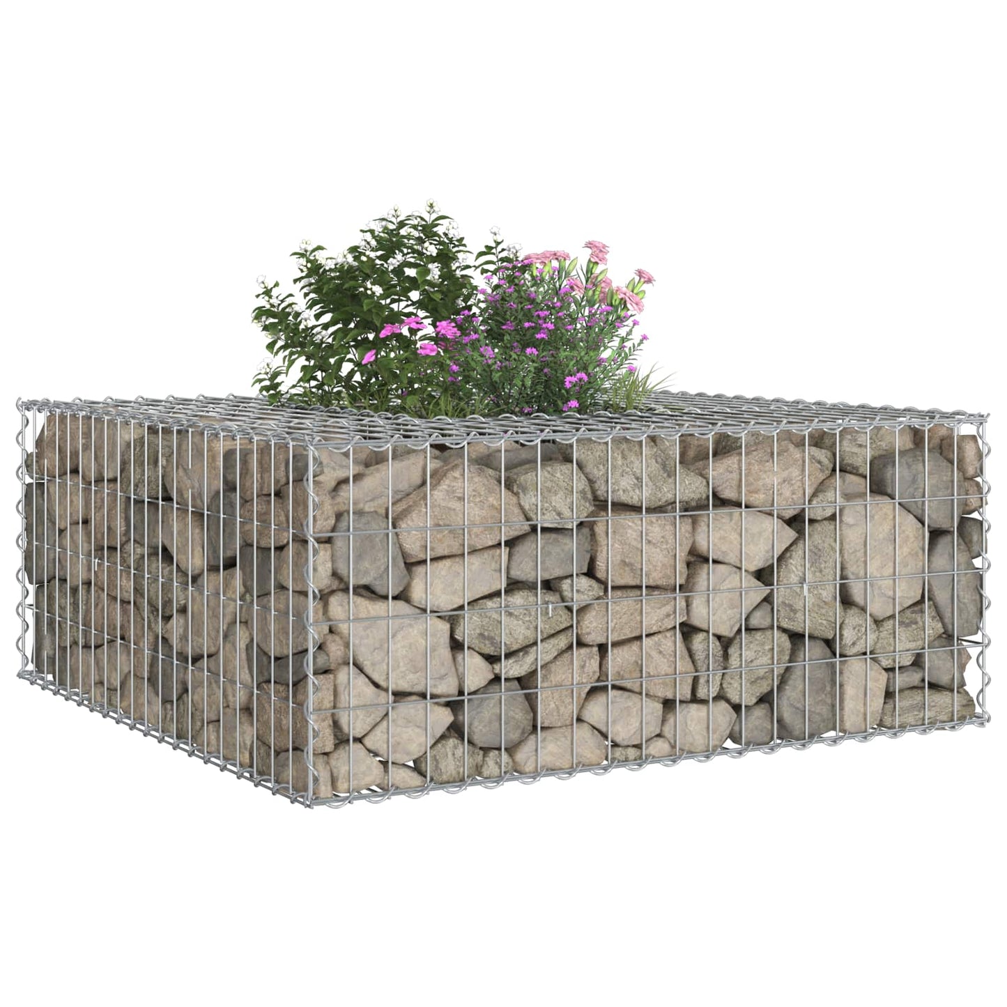 Gabionen Hochbeet Silber