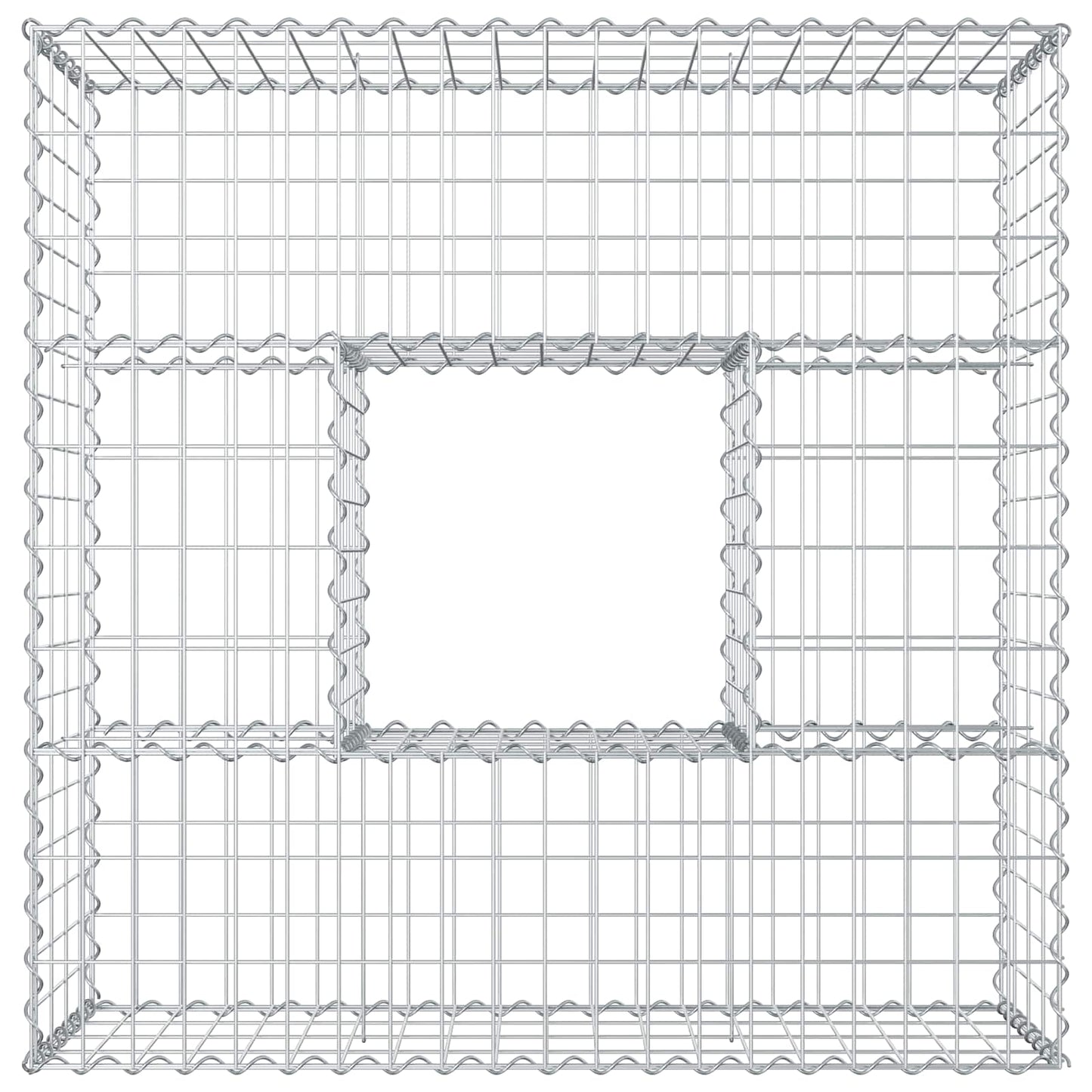 Gabionen Hochbeet Silber