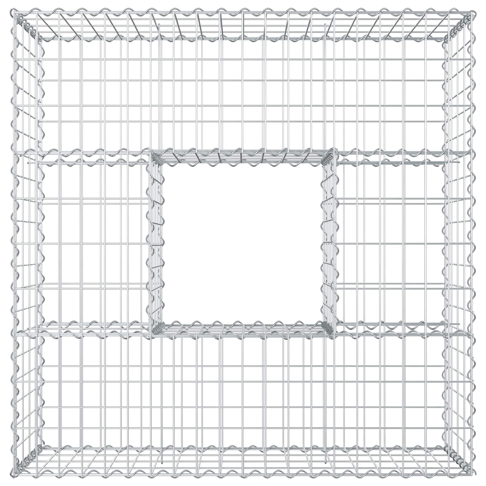 Gabionen Hochbeet Silber