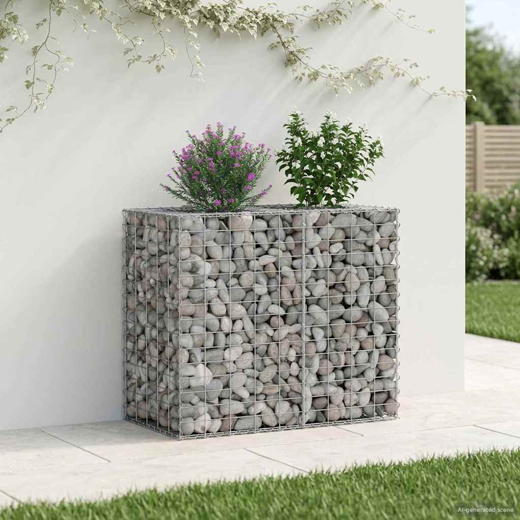 Gabionen Hochbeet Silber