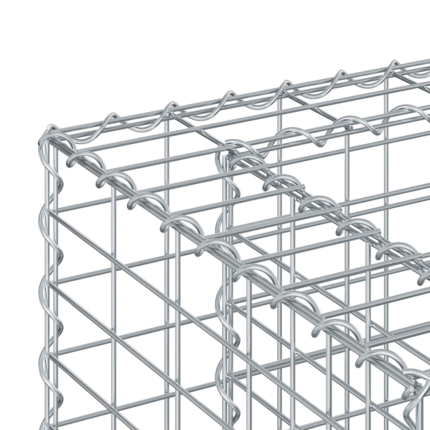 Gabionen Hochbeet Silber