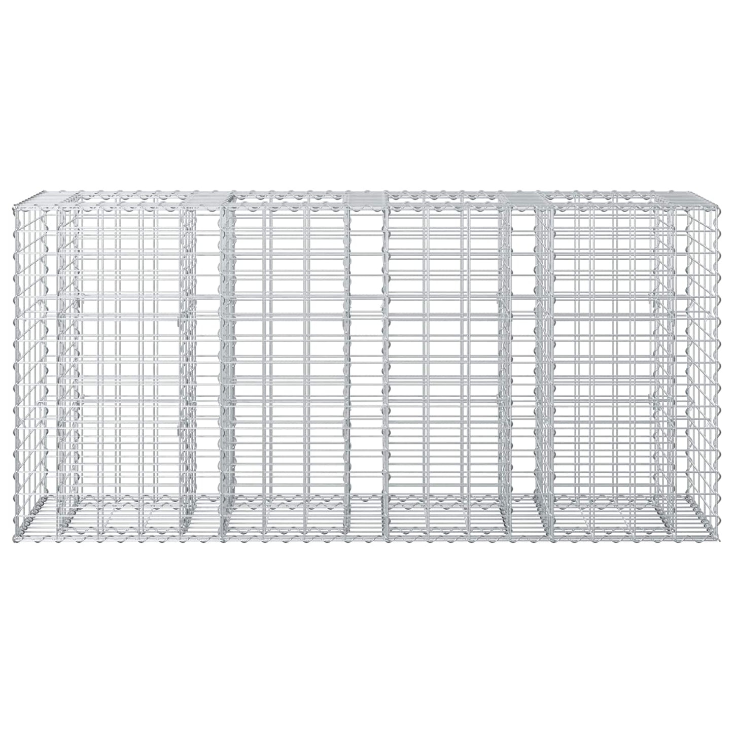Gabionen Hochbeet Silber