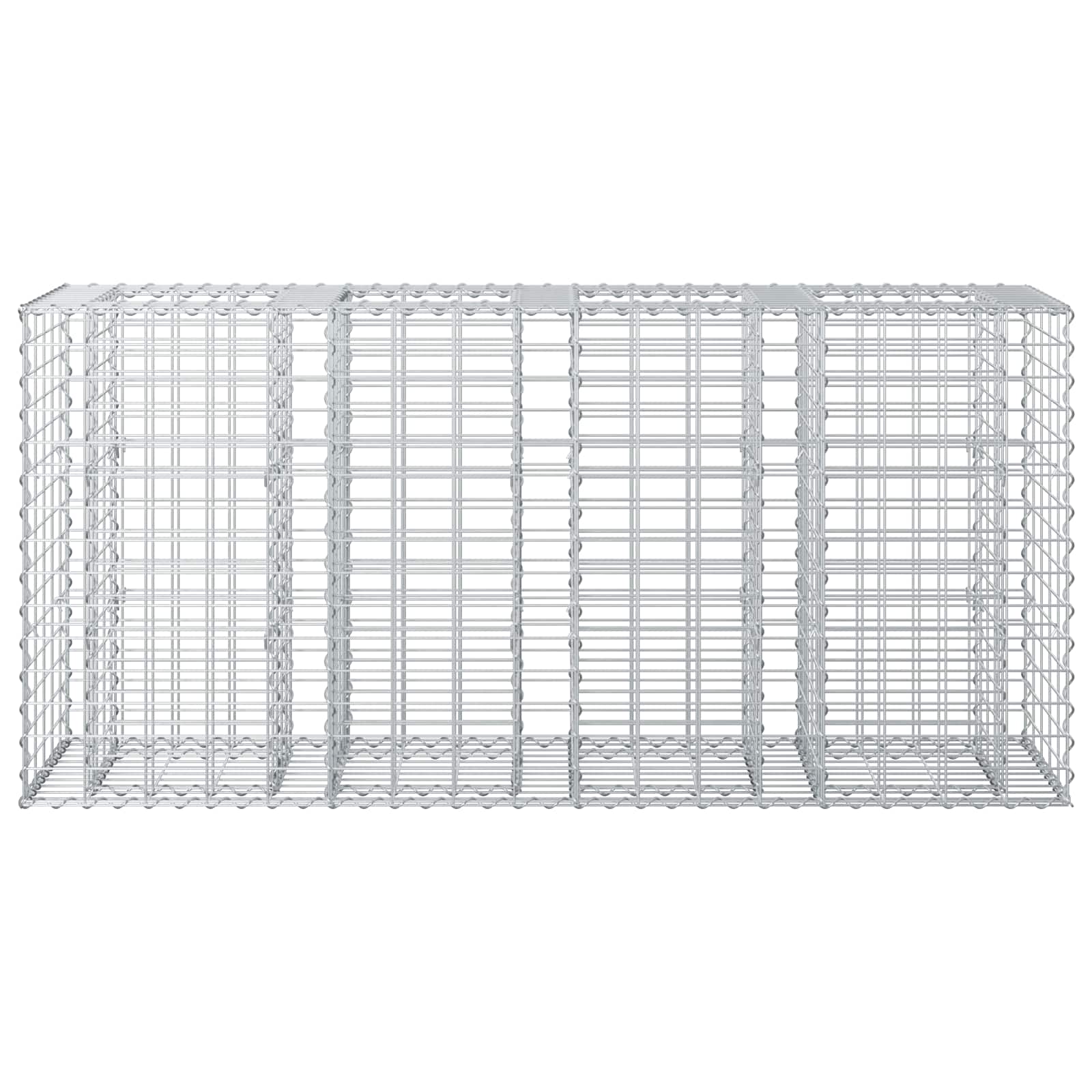 Gabionen Hochbeet Silber