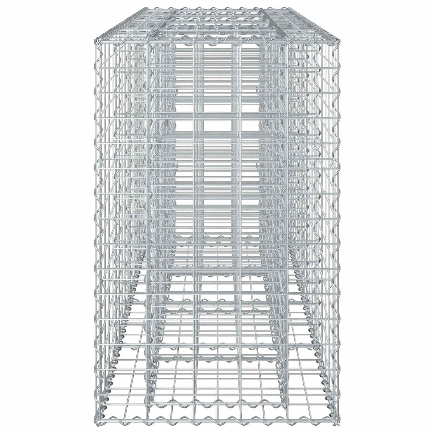 Gabionen Hochbeet Silber