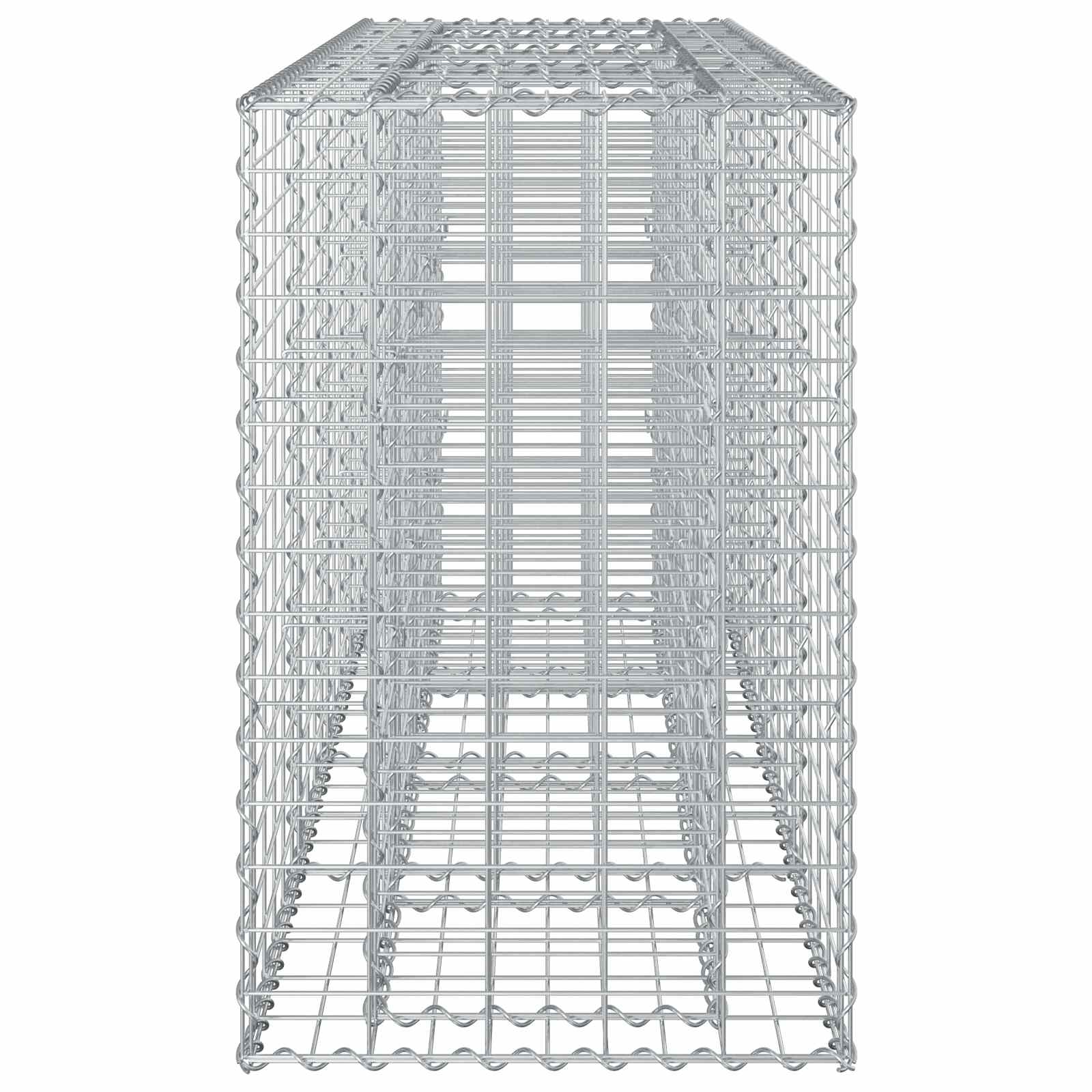 Gabionen Hochbeet Silber