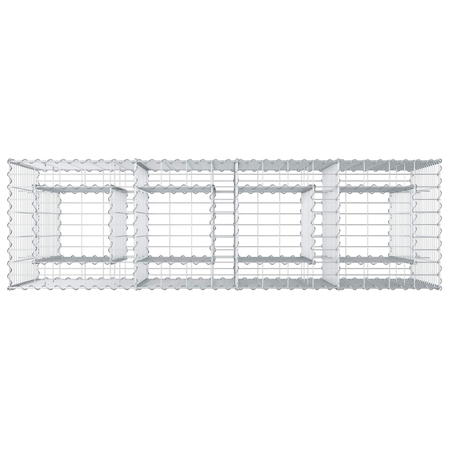 Gabionen Hochbeet Silber