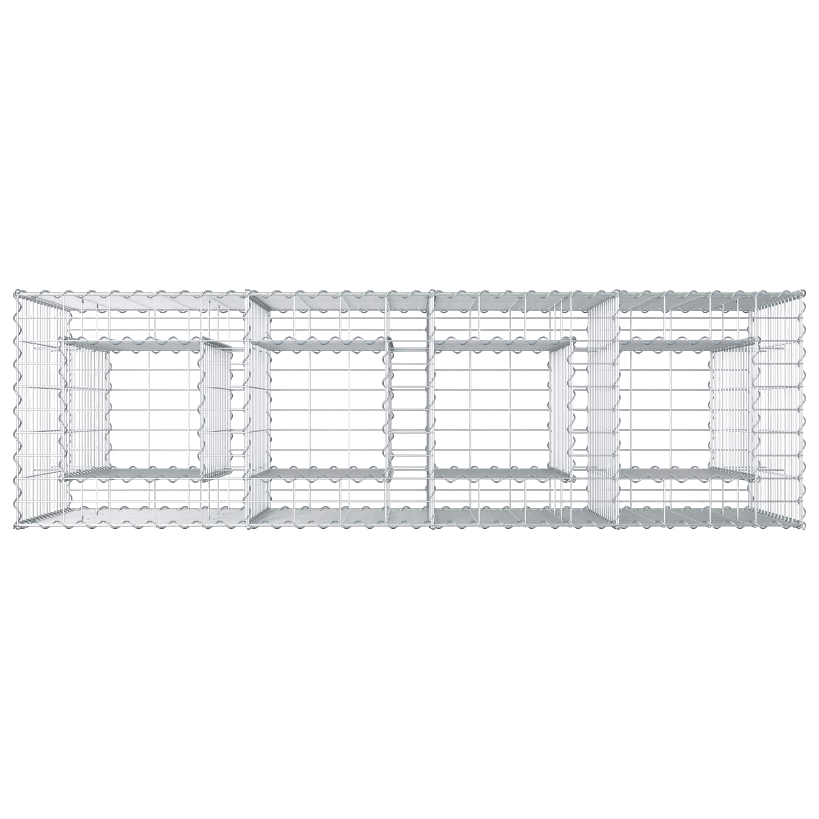 Gabionen Hochbeet Silber