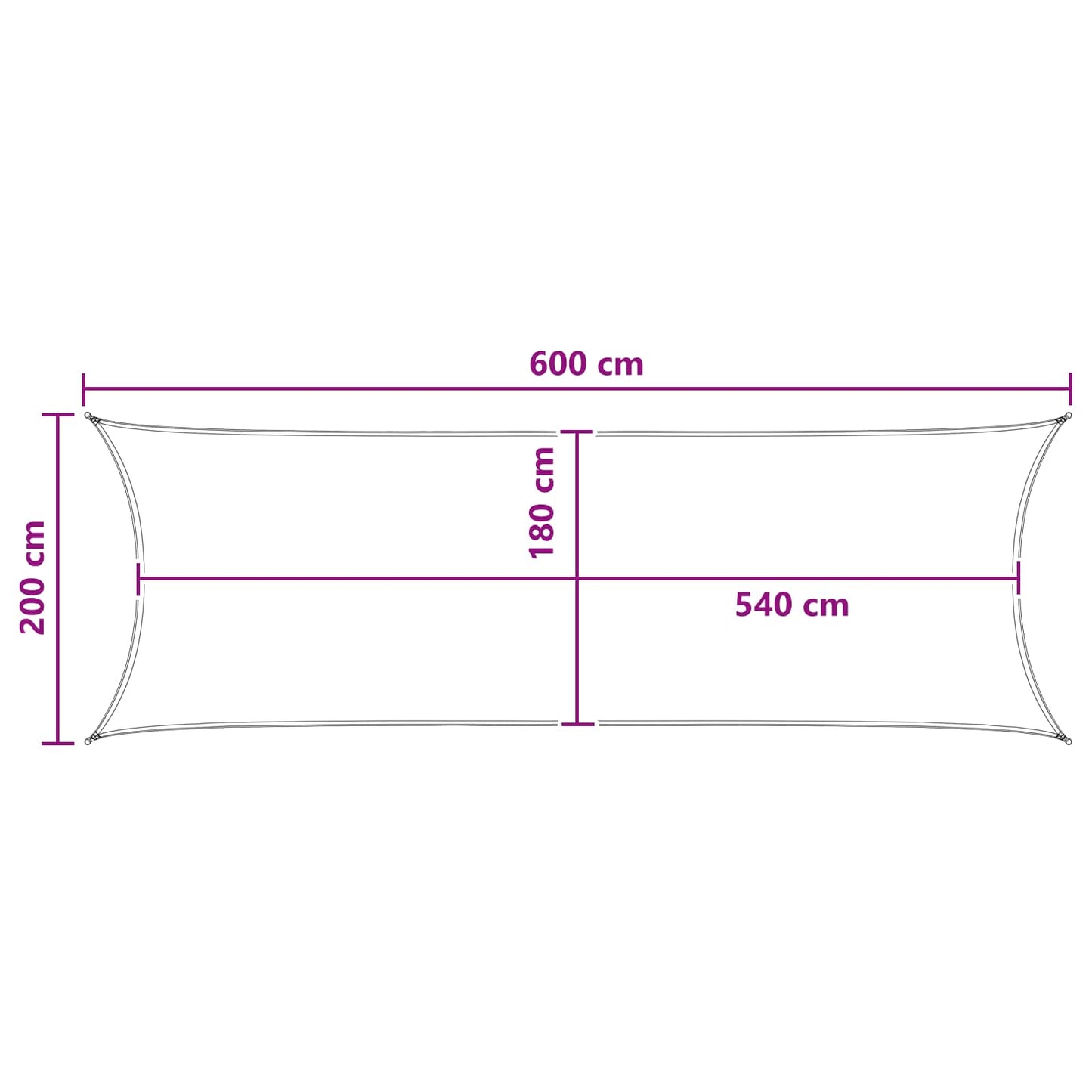 Sonnensegel Hdpe Weiß
