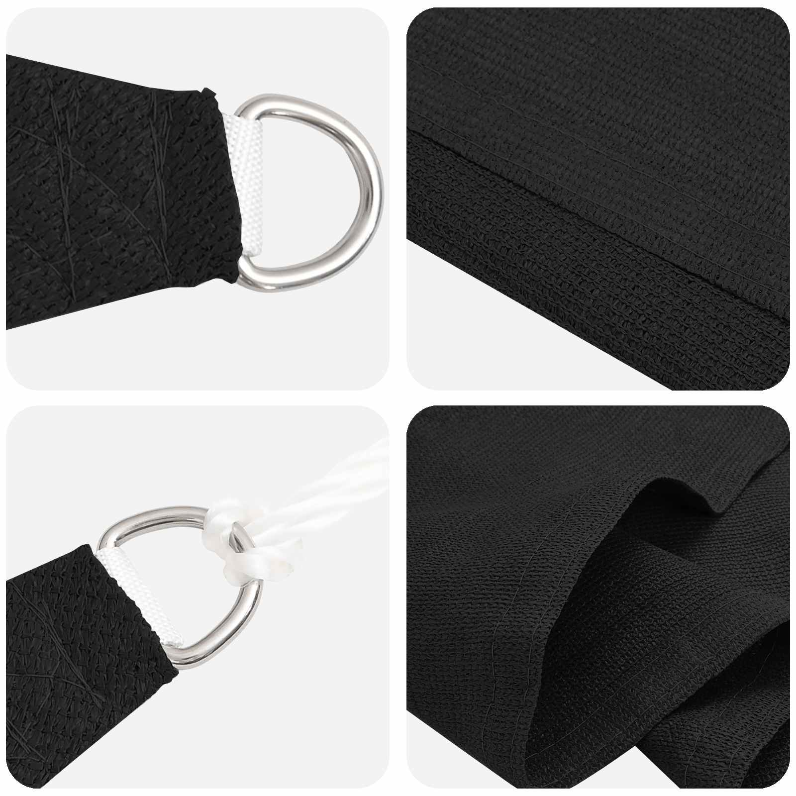 Sonnensegel Hdpe Schwarz