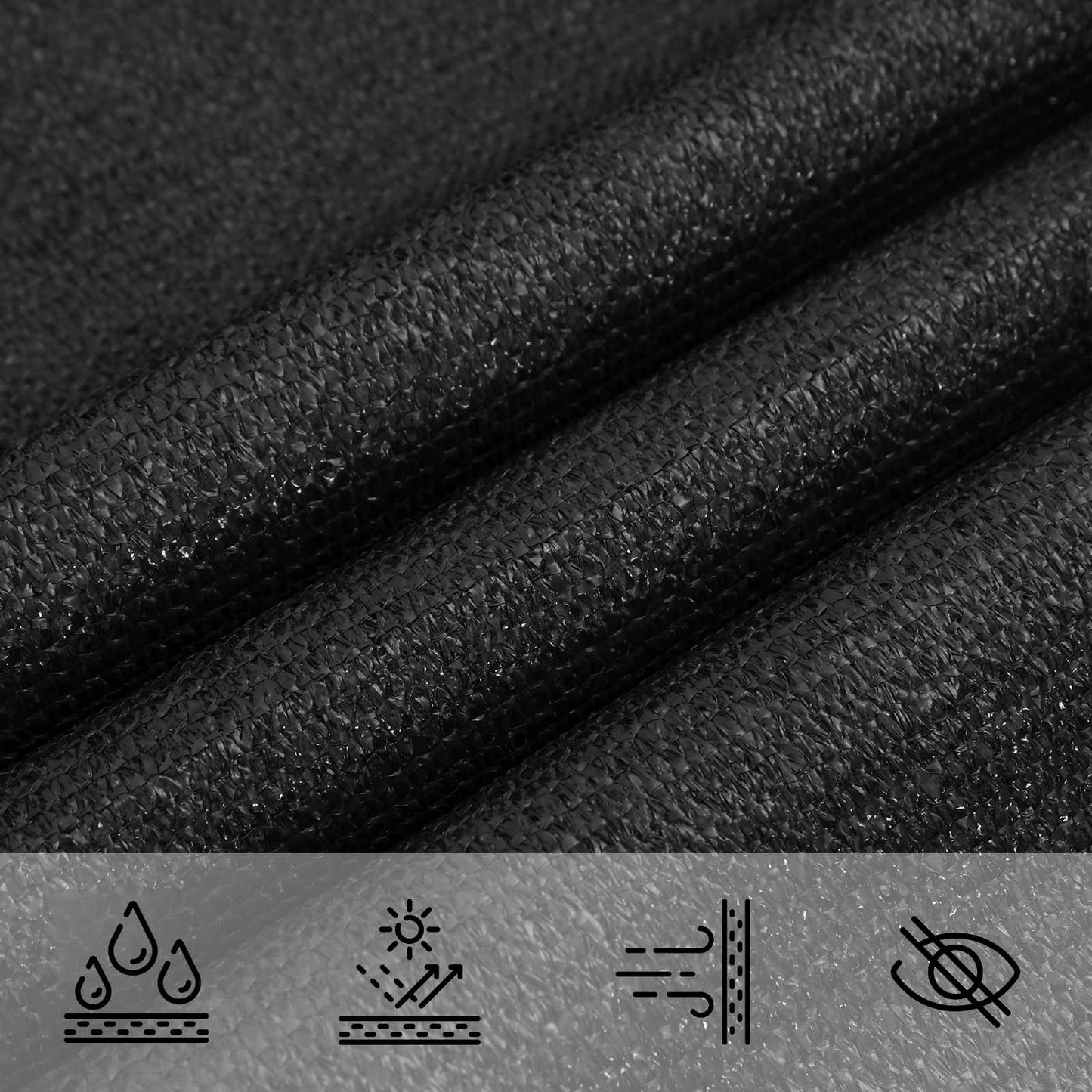 Sonnensegel Hdpe Schwarz