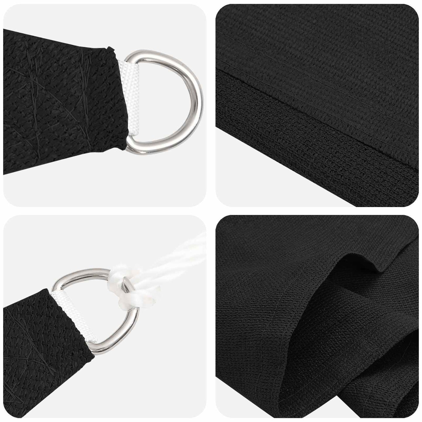 Sonnensegel Hdpe Schwarz