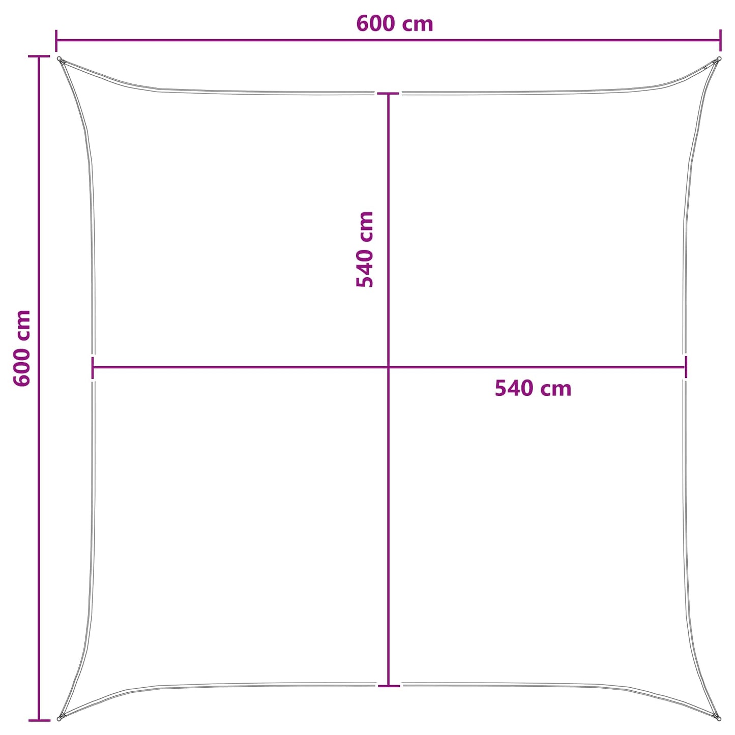 Sonnensegel Hdpe Anthrazit Und Weiß