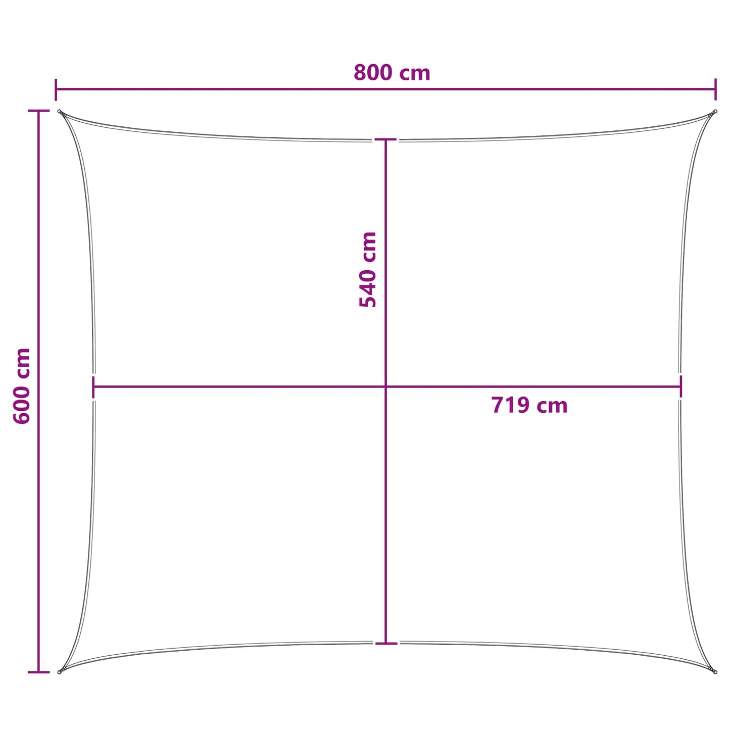 Sonnensegel Hdpe Anthrazit Und Weiß
