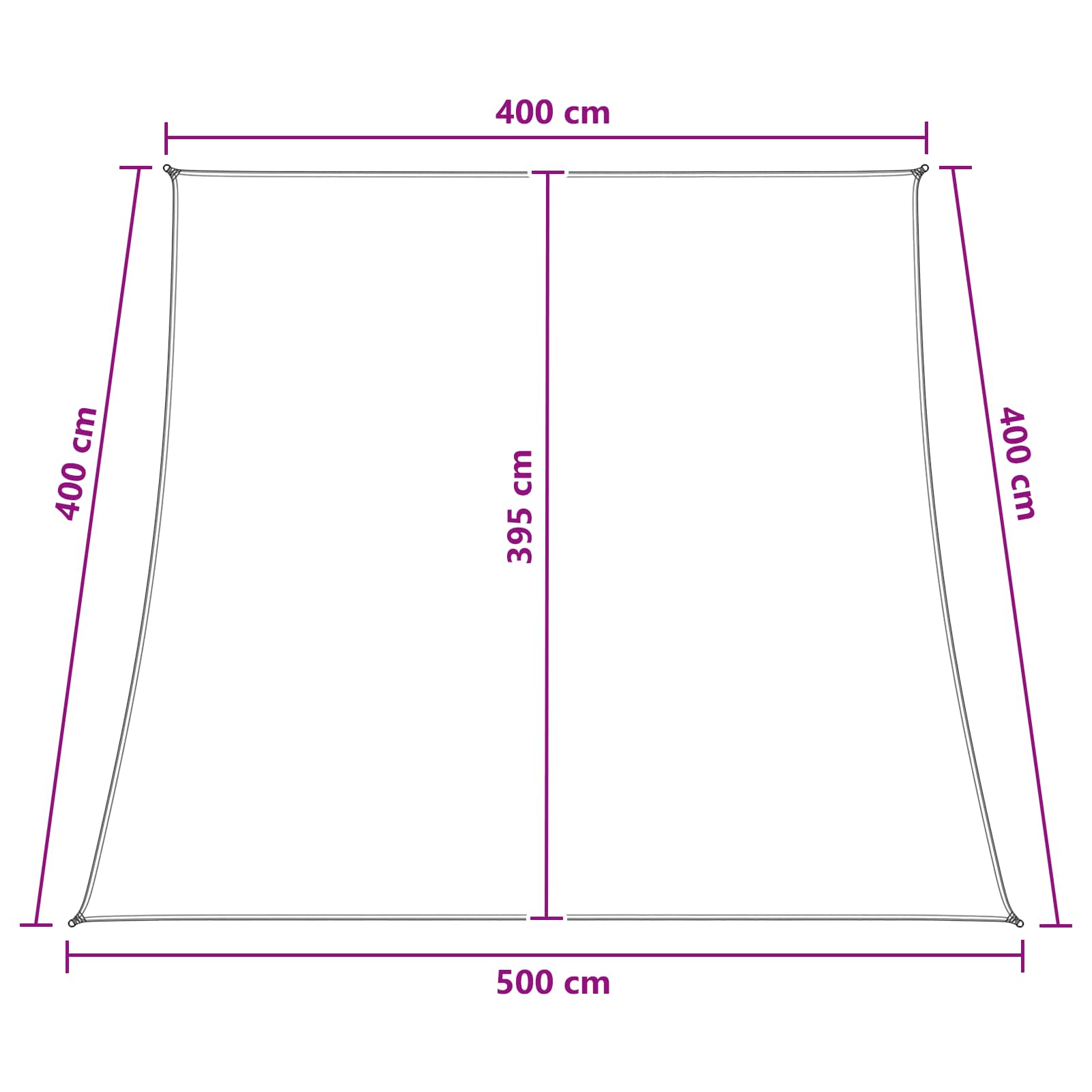 Sonnensegel 4 / 5 X 4 M Hdpe