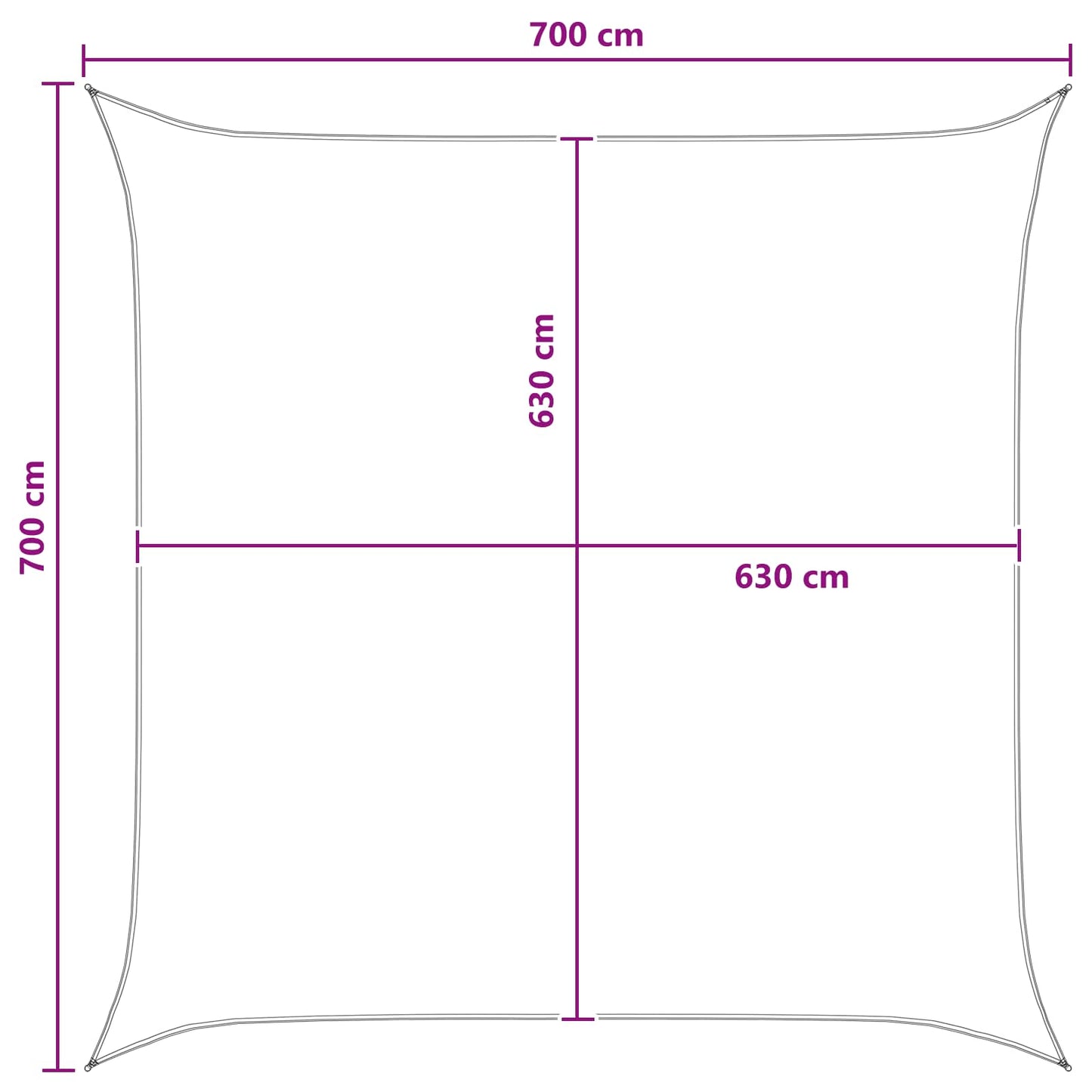 Sonnensegel Hdpe Gelb Und Weiß