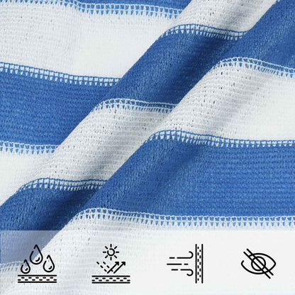 Sonnensegel Hdpe Blau Und Weiß